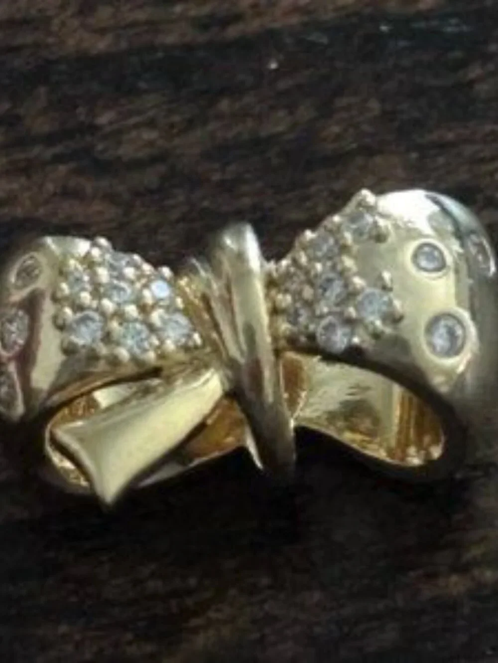 Authentic Sparkling Bow Pandora Charm